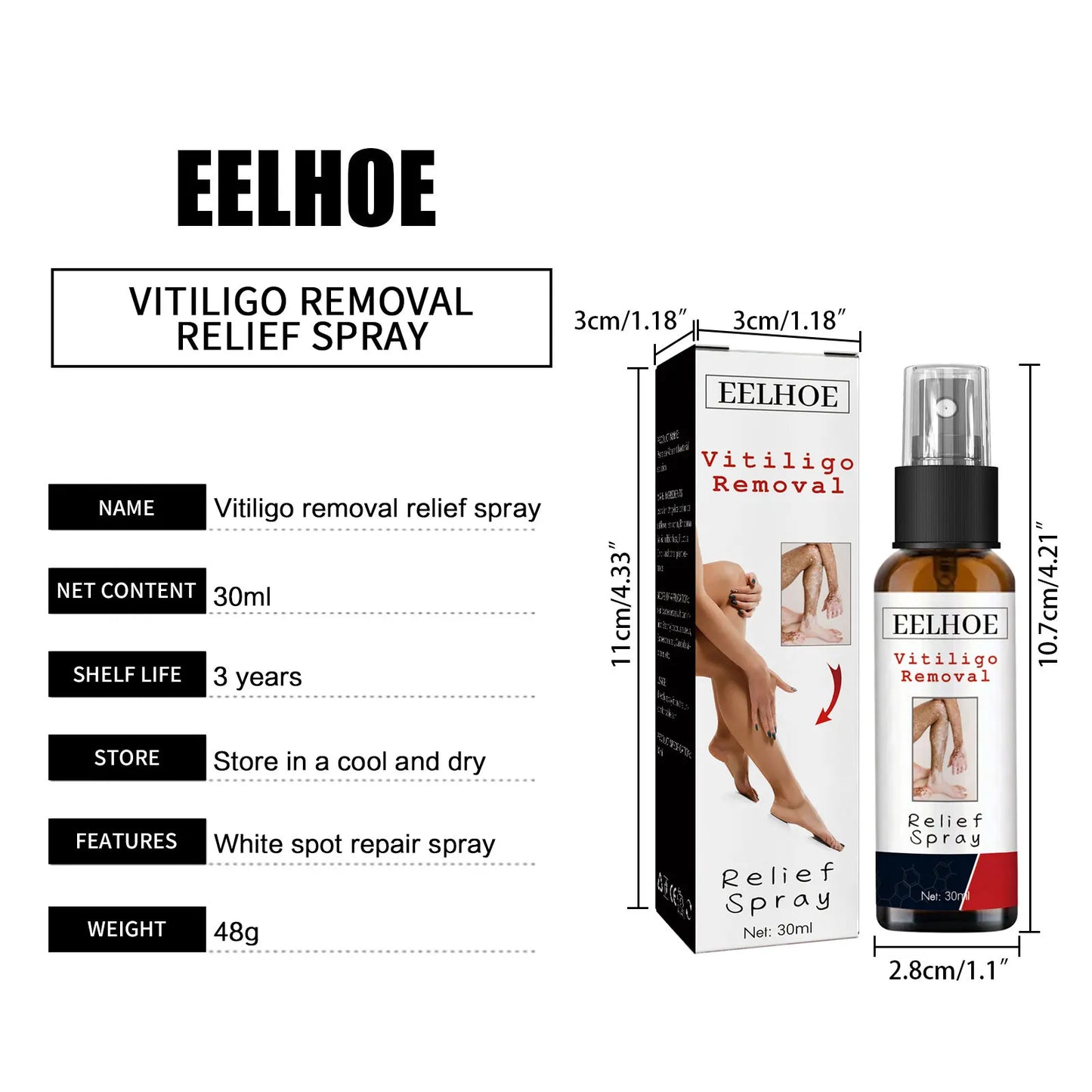 Vitiligo Removal Spray Moisturizer