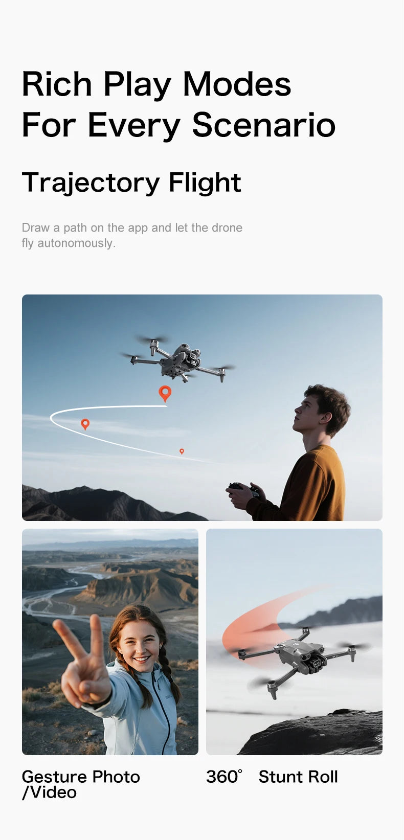 2026 8/6K FPV Dual Camera 3-Axis Gimbal 10KM GPS Obstacle Avoidance RC Quadcopter For Kids Gift New GT50 PRO Professional Drone