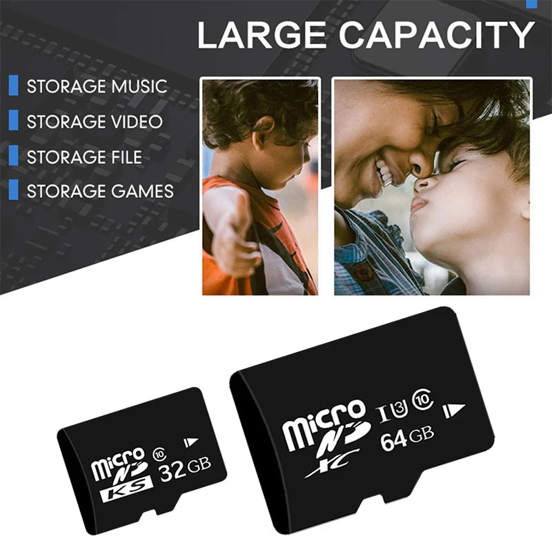 SD001 High Speed Card 128GB A1 for Mobile TV Memory Card 64GB U3 TF Card 16GB Mini SD Card 32GB U1 Memory Card 8GB C10