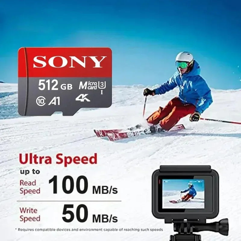 SONY 1TB Ultra Micro SD 512GB Micro SD Card SD/TF Flash Card Memory Card 32 64 128 gb micro sd For Camera sd card 512 sd card