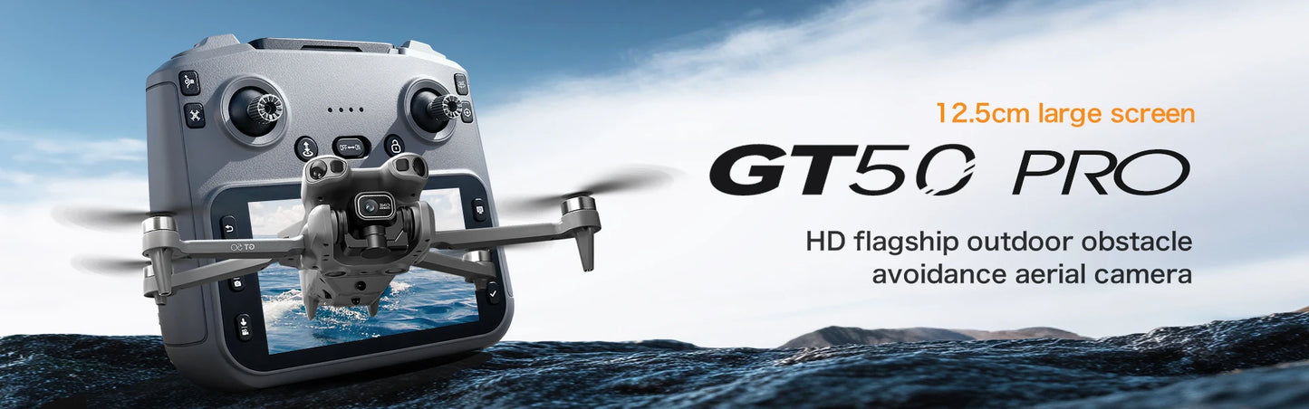 2026 8/6K FPV Dual Camera 3-Axis Gimbal 10KM GPS Obstacle Avoidance RC Quadcopter For Kids Gift New GT50 PRO Professional Drone