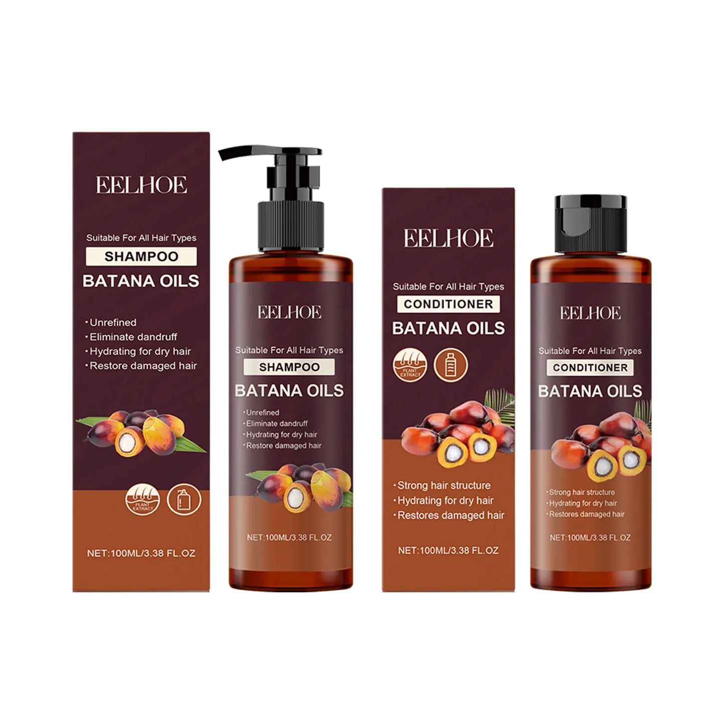 Batana Oil Shampoo & Conditioner Set