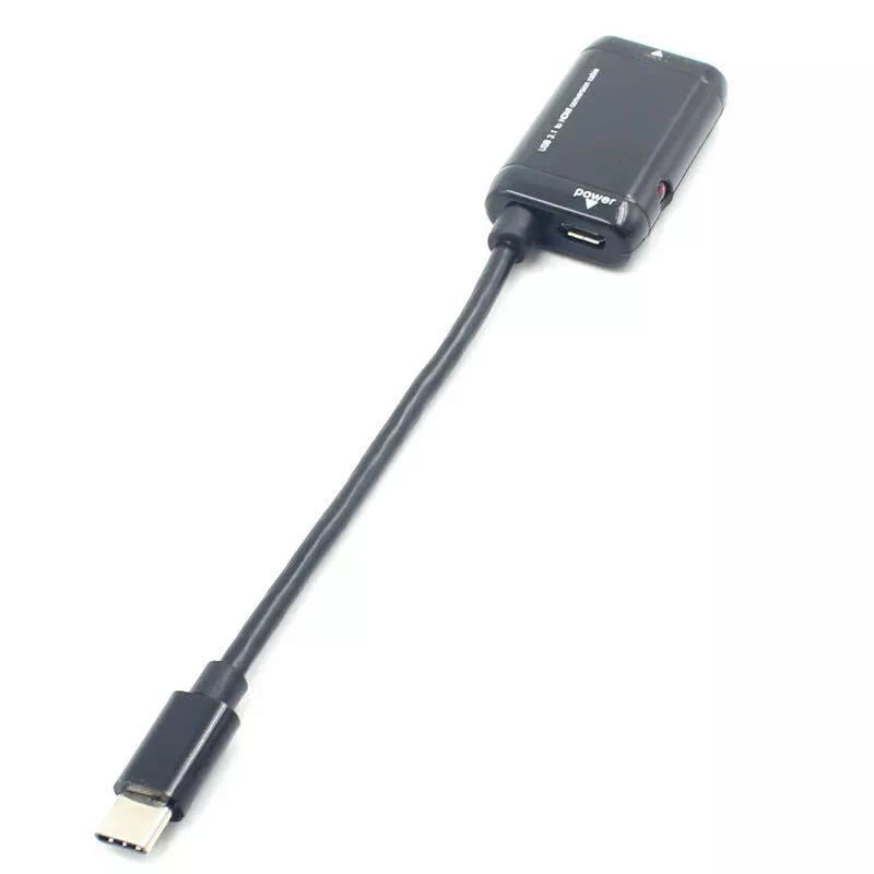 for MHL USB 3.1 type-c to with HDMI Video Converter Male to Female Input Digital Signal Plug to HDTV 1080P Video Output Dongle