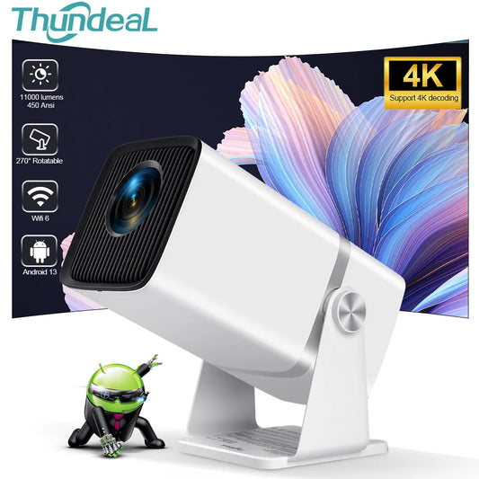 ThundeaL Full HD 1080P Projector TD80W Android WiFi 3D Home Theater TD80 Portable Beam Projector Meeting 4K Video Movie PK HY320