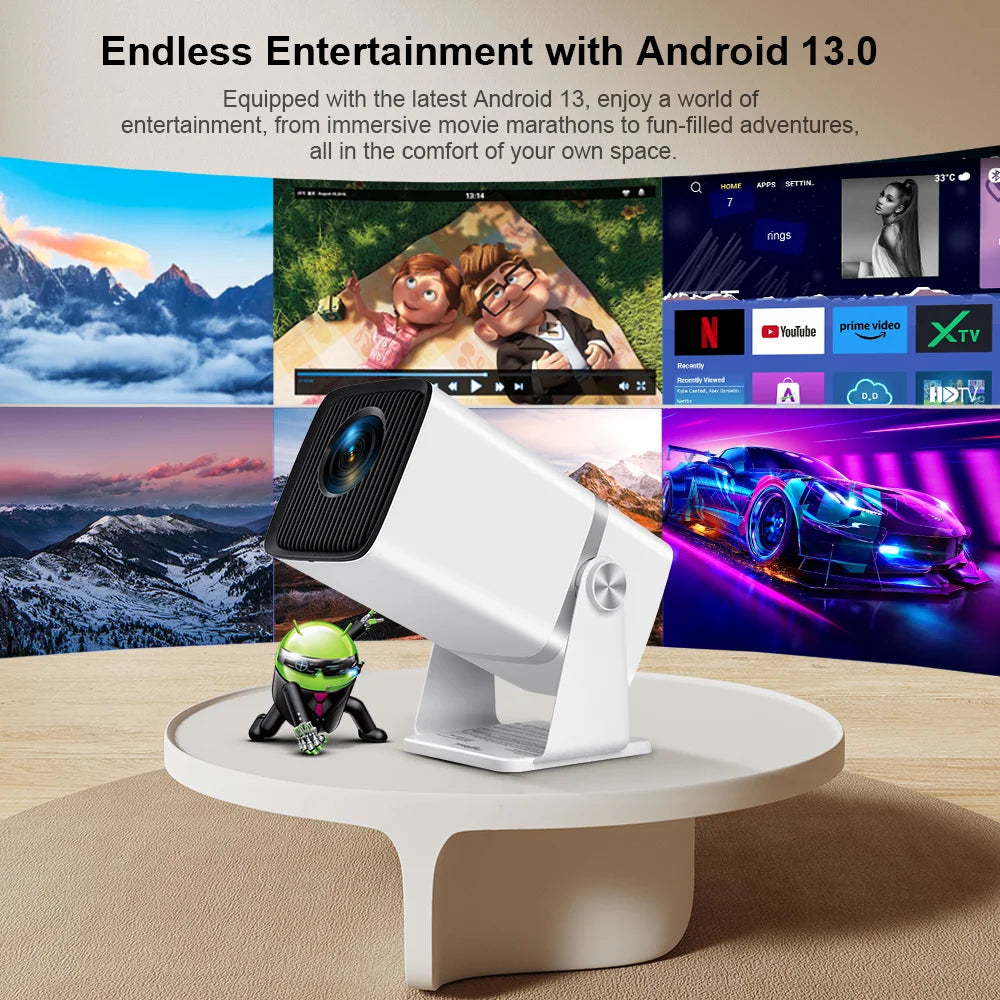 ThundeaL Full HD 1080P Projector TD80W Android WiFi 3D Home Theater TD80 Portable Beam Projector Meeting 4K Video Movie PK HY320